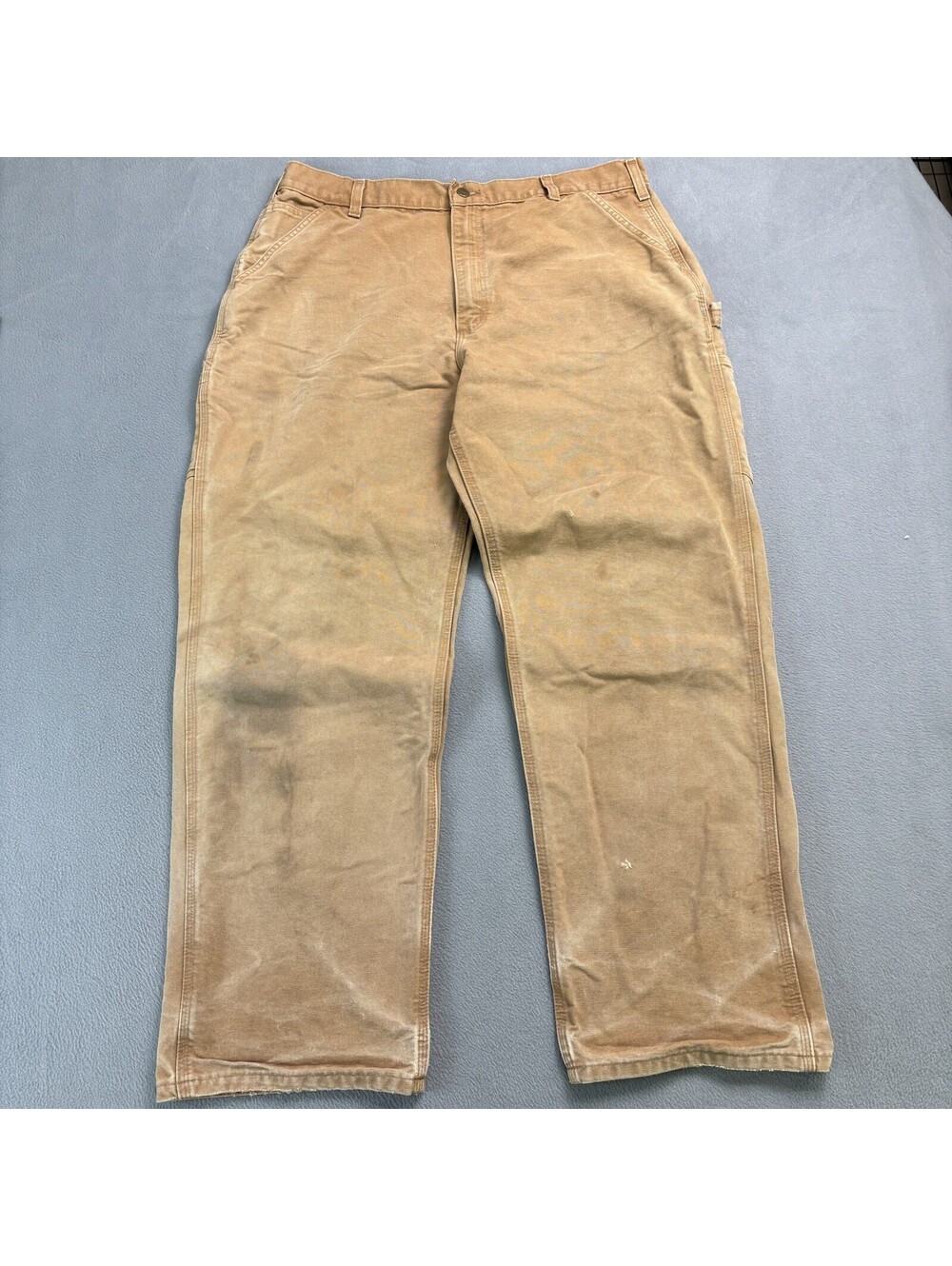 Carhartt Canvas Carpenter Pants Size 38 (Fit 37x30 in.) Brown B11 BRN
